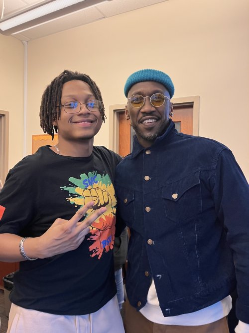 Jessiah Jones and Mahershala Ali selfie 