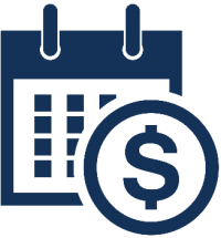 Calendar money icon