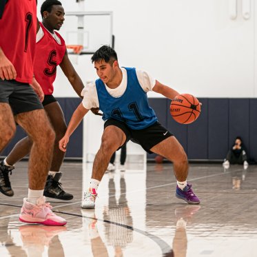 Students Playing Basketball