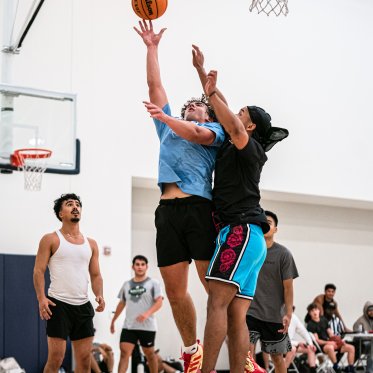 Students Playing Basketball