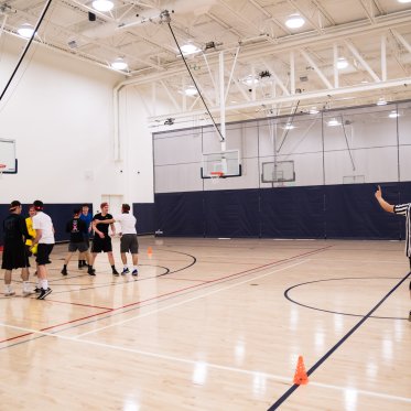 Student in the gym