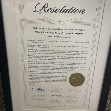 Resolution welcoming NEW Leadership by the Sacramento City Council