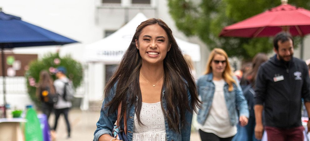 student smiling