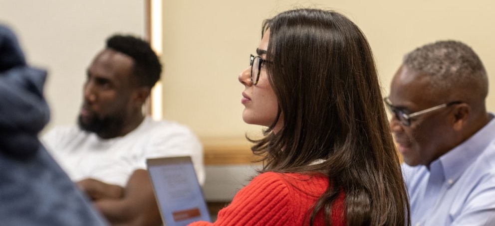 graduate students getting career services