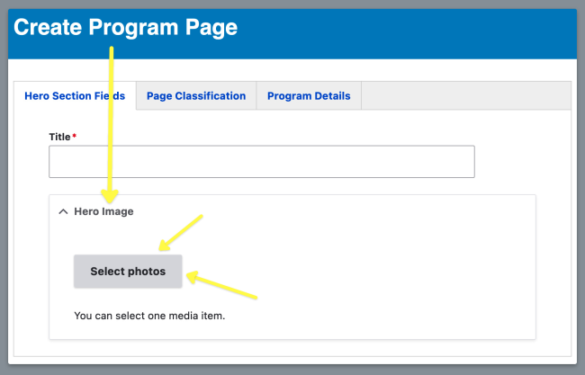 Program Page Hero Add