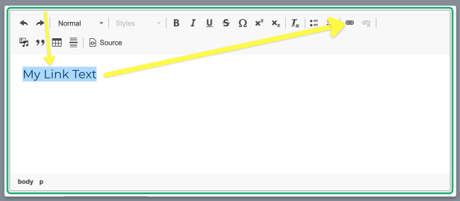 select text