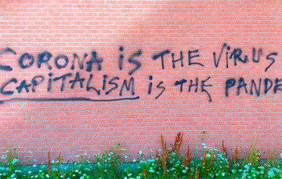 graffiti on brick wall