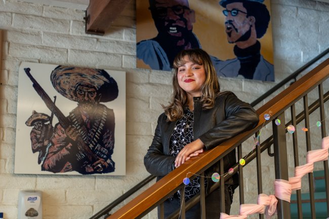 Gabriela Canedo in the Intercultural Center