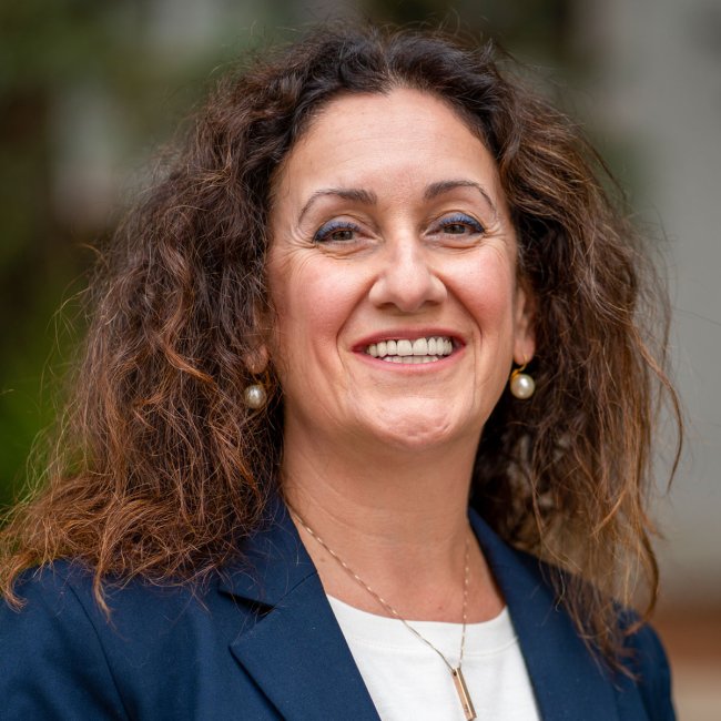 headshot of berna aksu saint mary's