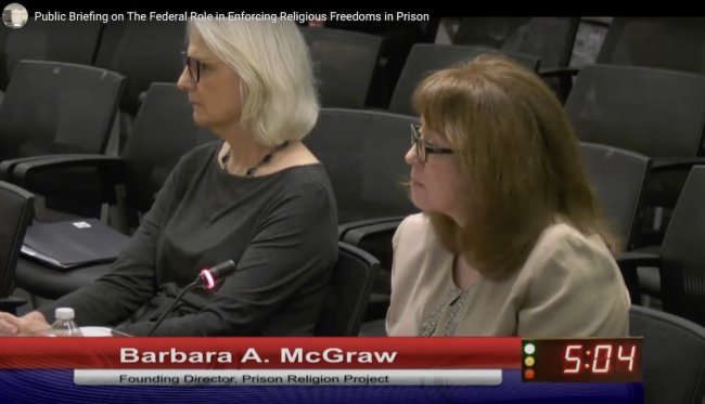Barbara McGraw testifies before US Commission on Human Rights