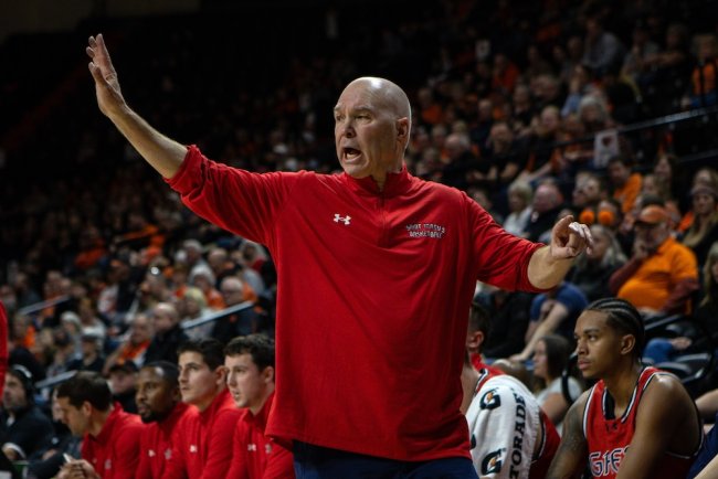 Saint Mary's Men's Basketball Head Coach Randy Bennett at a game in 2024-25