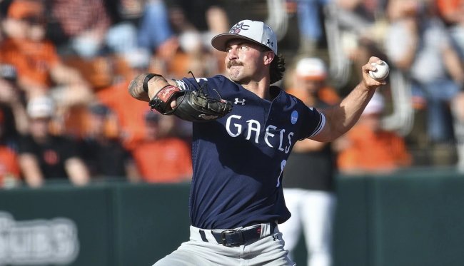 Dylan Delvecchio on the mound