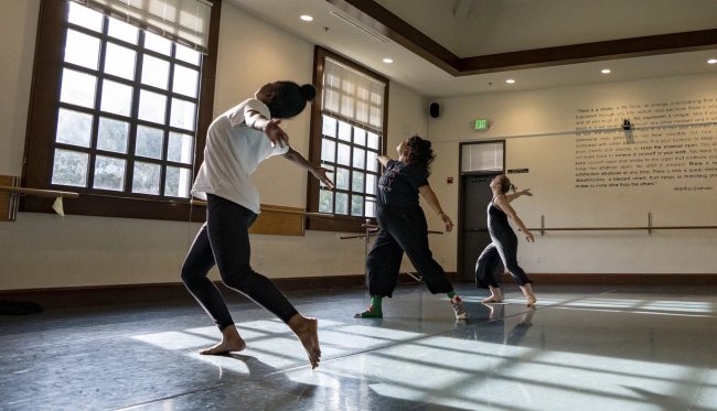 Dancers at the Jan Term Dance Intensives in 2023