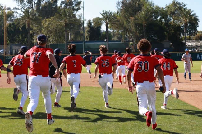 Gaels running onto field after beating UCLA in 2026 NCAA Regional on May 31, 2026