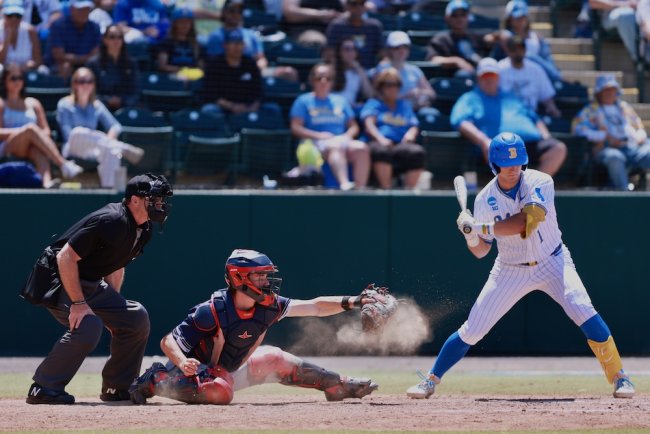 Umpire, SMC Catcher, and UCLA batter in 2026 NCAA Regional