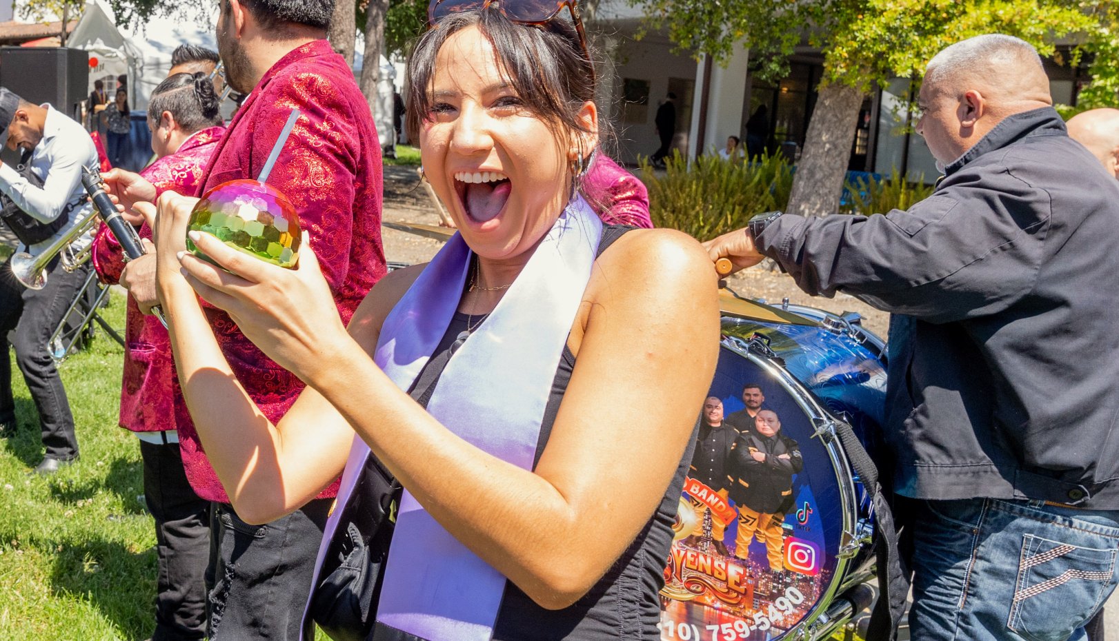 grad smiling
