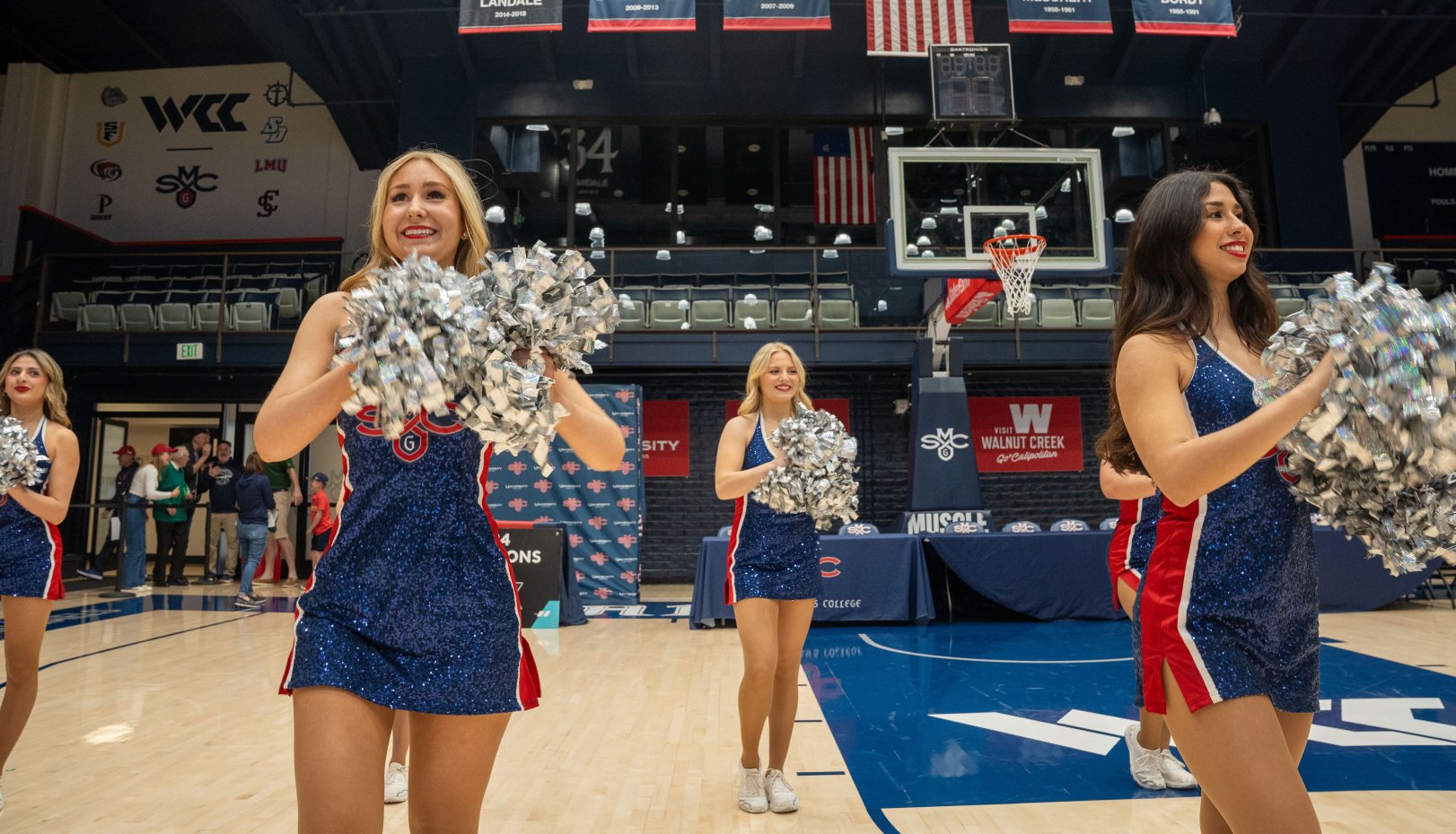 SMC Spirit team in UCU Pavilion for Selection Sunday 2024