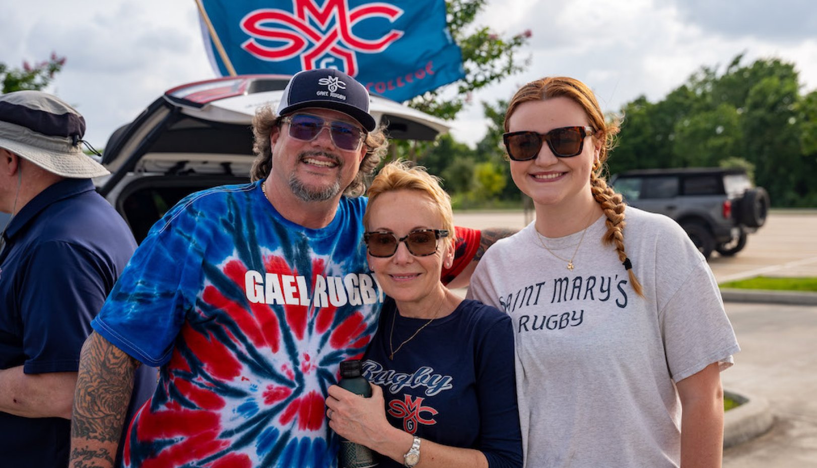 Gaels rugby fans at tailgate for 2024 National Championships