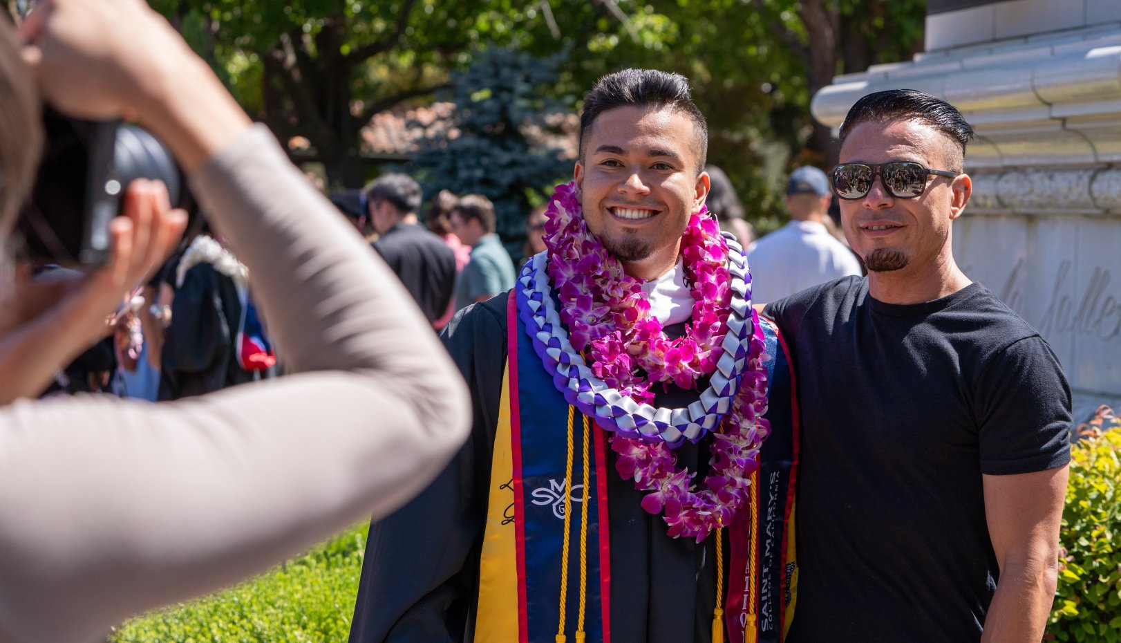 Grad and friend
