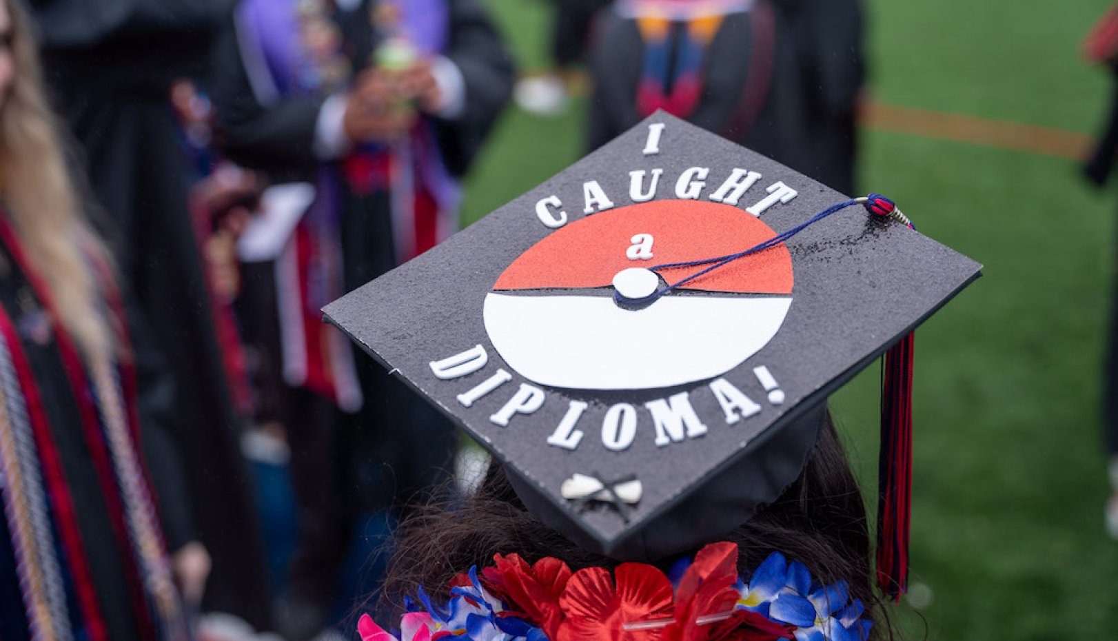 A mortarboard from 2024 Undergraduate Commencement
