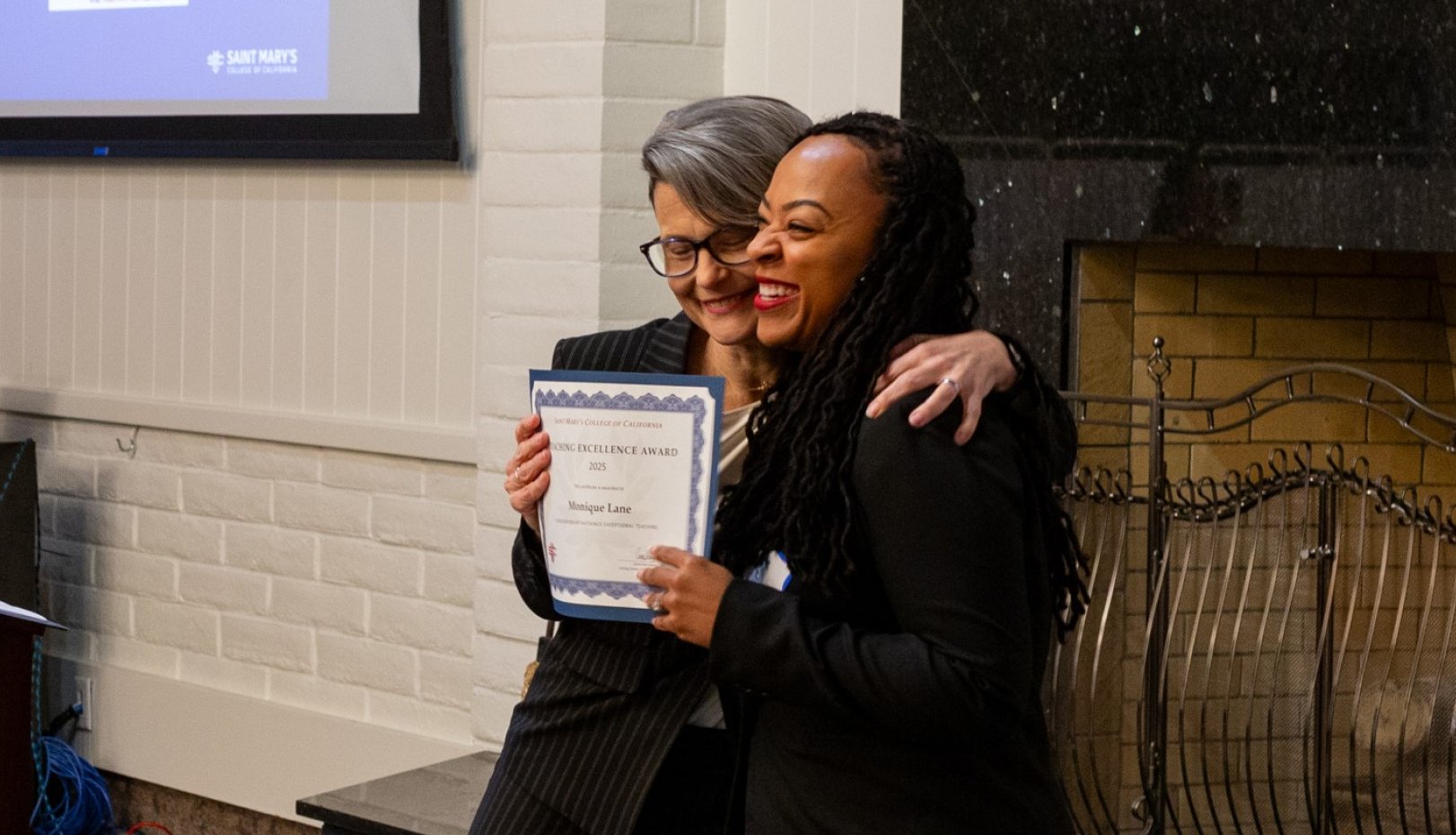 Celebrating an award