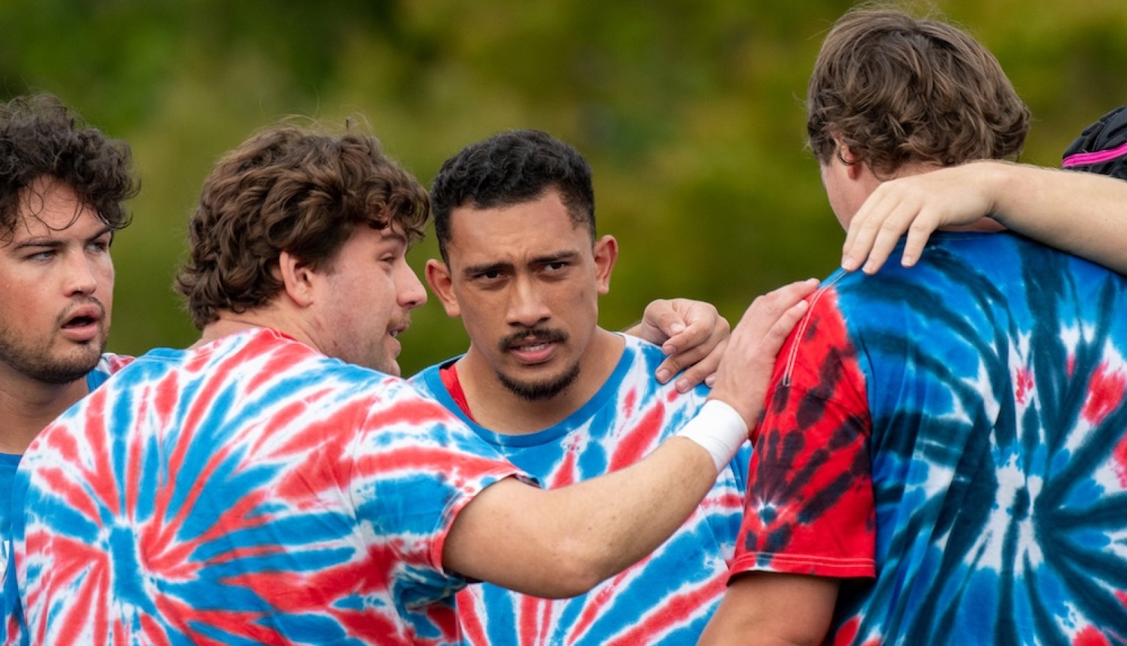Members of Men's Rugby team on tour of New Zealand in January 2026