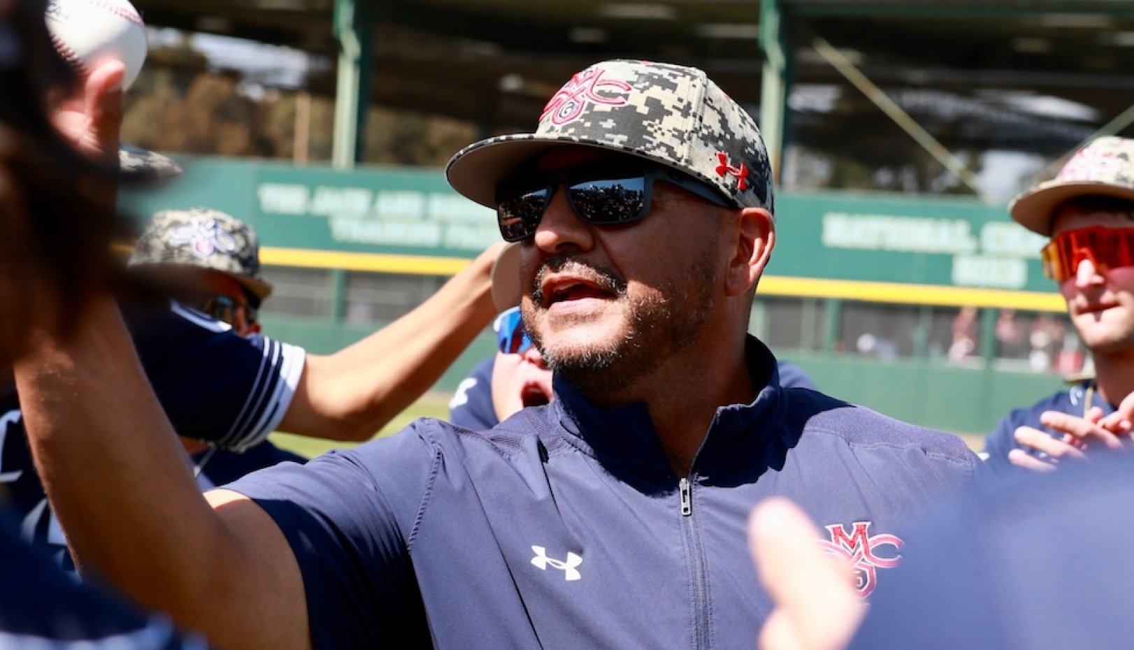 Coach Eric Valenzuela at 2026 NCAA Baseball Regional