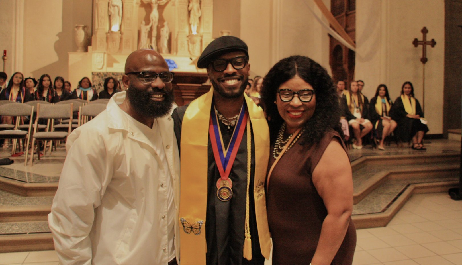 Student and family at Latinx Graduate Celebration 2026