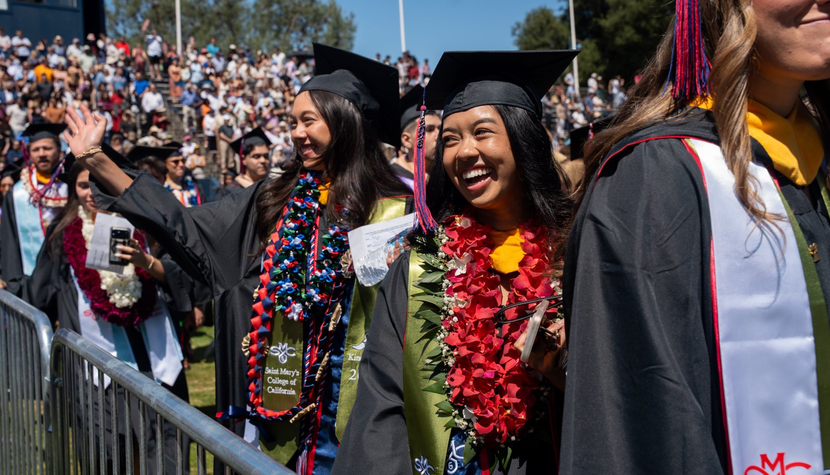 Students at 2026 undergrad commencement