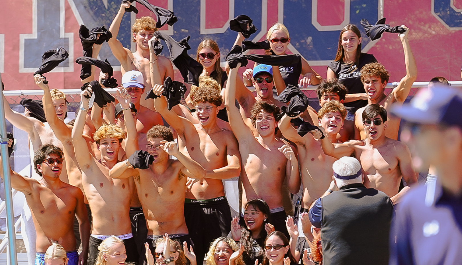 Fans at Men's Water Polo match against Whittier in September 2026