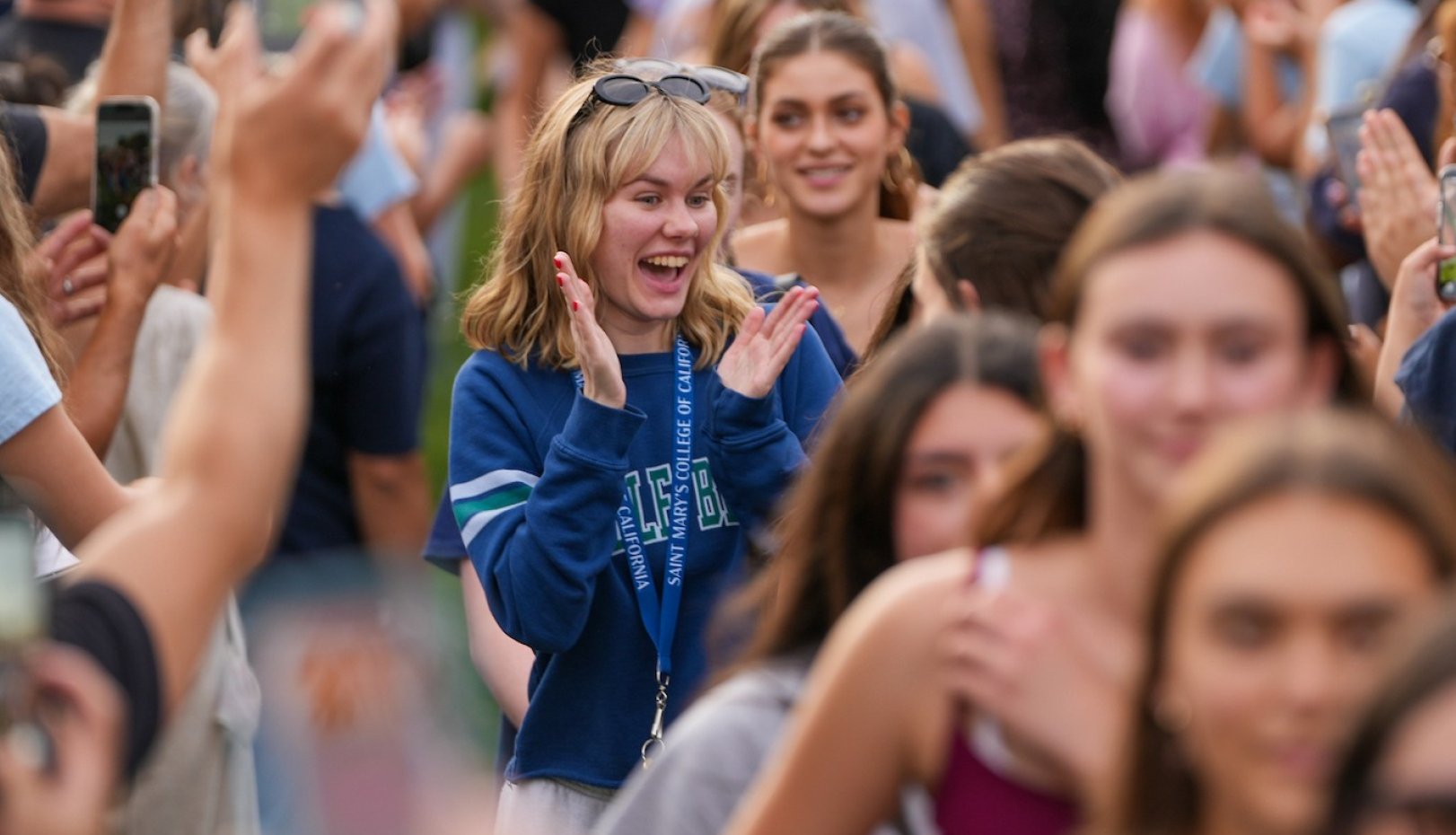 Happy student during WoW