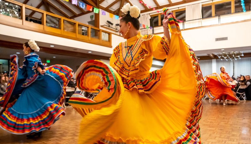 Dancers celebrating Our Lady of Guadalupe in 2022