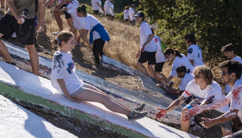 Weekend of Welcome sliding down the SMC