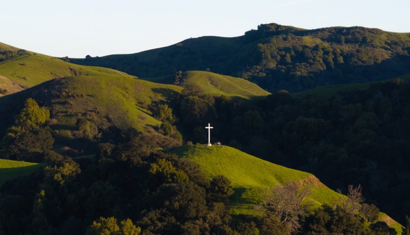 Cross in the hills