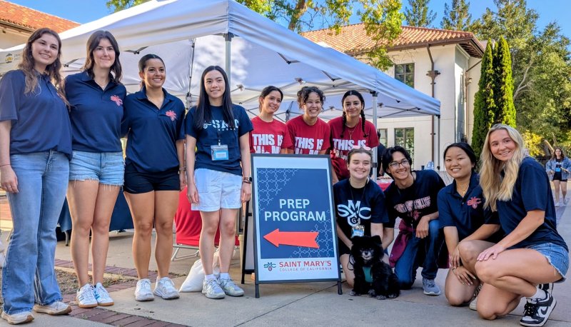 Student leaders for the PREP program welcome new students in 2025