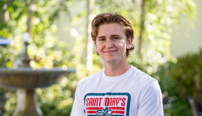 Ryan Geissberger '27 on campus