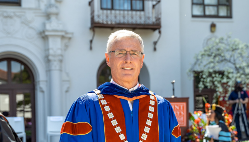 President Plumb at his Inauguration