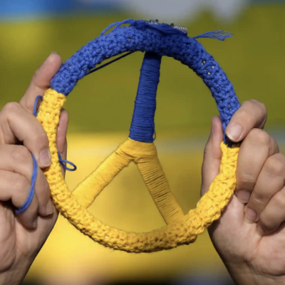 Ukraine peace symbol