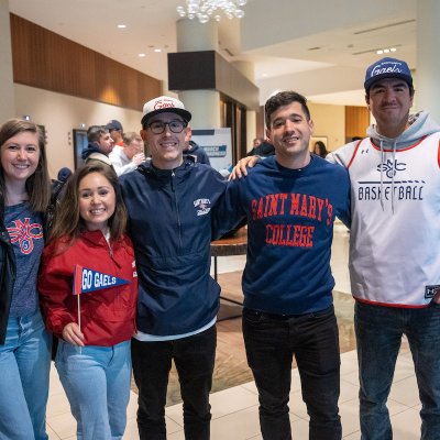 Five alumni wear Saint Mary's gear