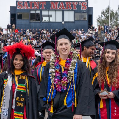 Undergraduate Students celebrate 2024 Commencement at Saint Mary's Stadium