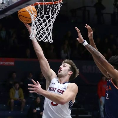 Men's Basketball player August Marciulionis shoots against UTSA in December 2024