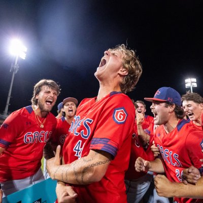 Baseball team cheers after winning 2026 WCC Championship