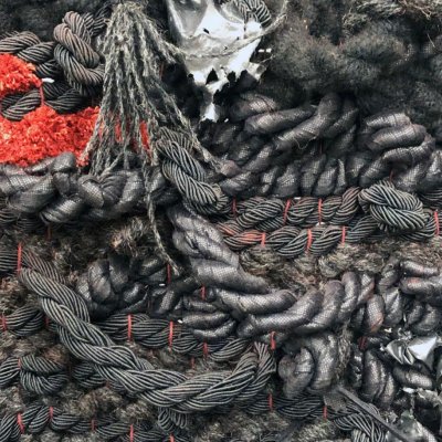 Detail of woven work by April Camlin