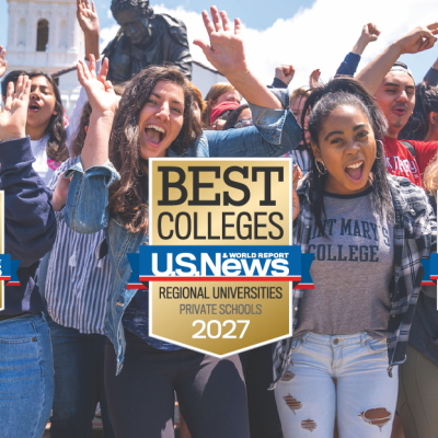 Best Colleges ranking by US News and World Reports for 2027 in the regional private colleges category, veterans category, and best value catagory
