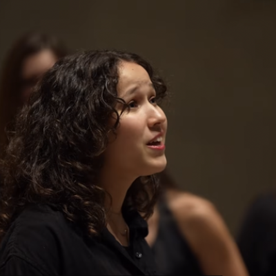Olivia Burke singing in SMC Choir
