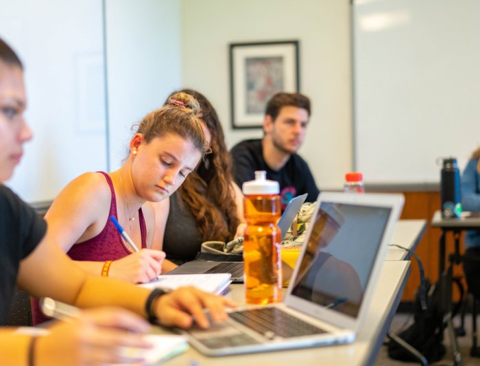 Students in class