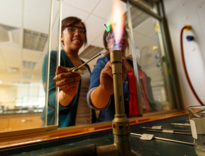 student exciteda about bunsen burner