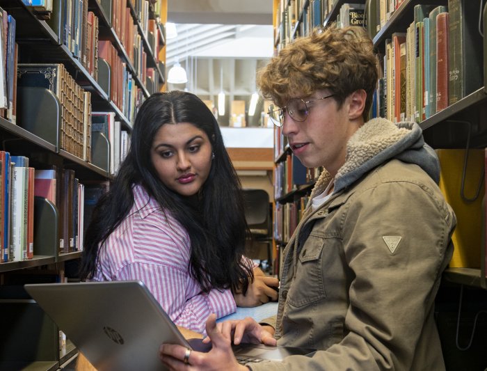 Saint Mary's Finance Degree Students Studying