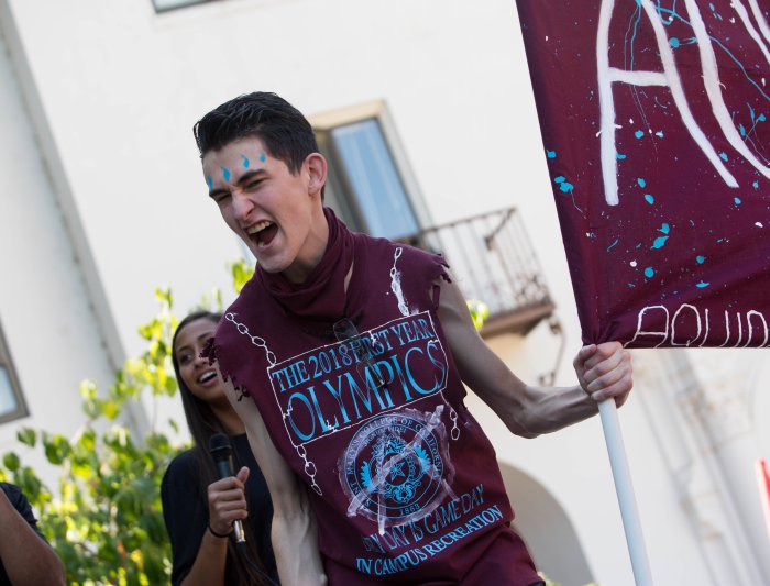 First year Olympics Aquinas Hall