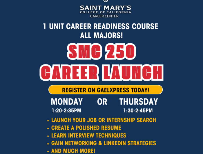 2026 Fall Semester Career Launch Courses